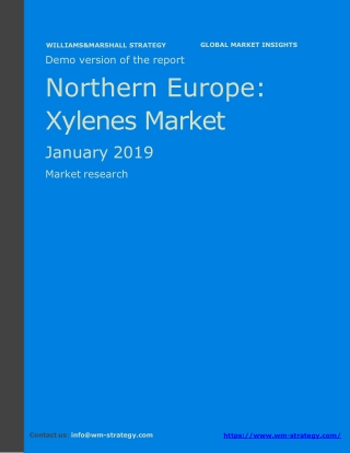 WMStrategy Demo Northern Europe Xylenes Market January 2019