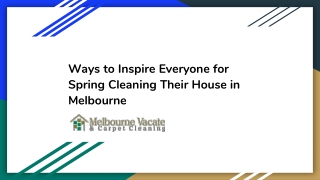 Melbourne Vacate and Carpet Cleaning