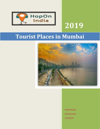 Tourist Places in Mumbai