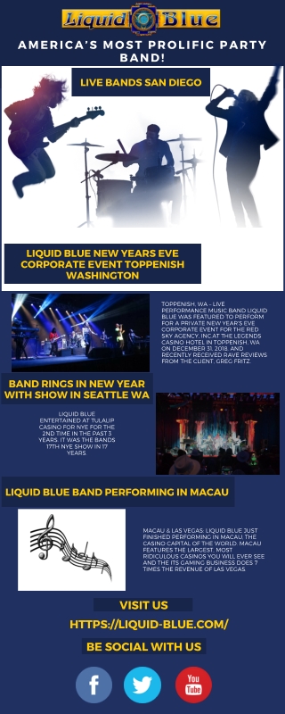 Live Bands San Diego - Liquid Blue