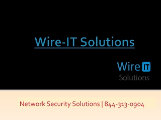 Wire-IT Solutions | Complete Software Solutions | 844-313-0904
