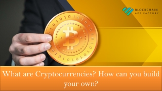 What are Cryptocurrencies? How can you build your own?