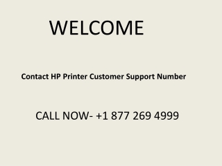 Contact HP Printer Customer Support Number