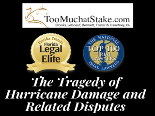 Learn the complex and ardous process of the Hurricane Insurance Claims after hurricane damage