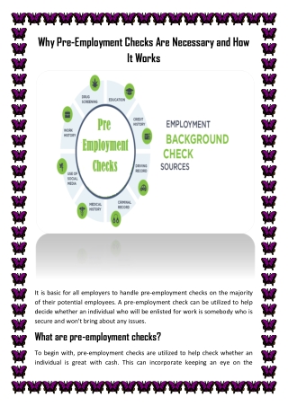 Why Pre-Employment Checks Are Necessary and How It Works
