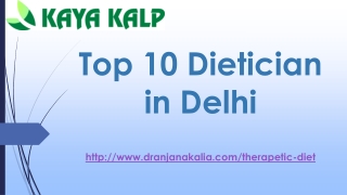 Top 10 Dietician in Delhi-Dr Anjana Kalia