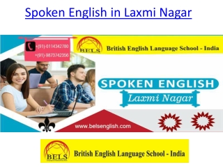 Spoken English in Laxmi Nagar