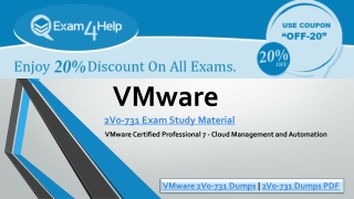 What Everyone Ought To Know About VMware 2V0-731 Dumps | Exam4help?