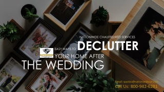 Easy Ways to Declutter Your Home After the Wedding - Party Bus Rental