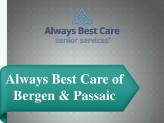 Elder Care Maywood NJ