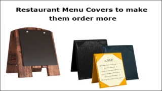 How to Get the Best Restaurant Menu Covers?