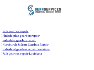 Horsburgh & Scott Gearbox Repair