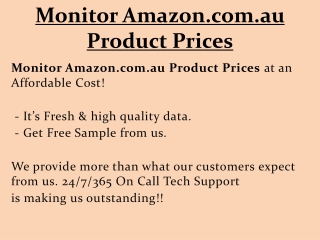 Monitor Amazon.com.au Product Prices