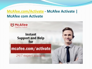 McAfee.com/Activate - McAfee Activate | McAfee com Activate