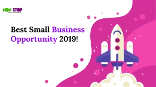 Best Small Business Opportunity 2019!