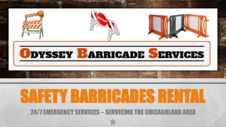 Buy the best safety barricades rental in USA By Odyssey Barricade