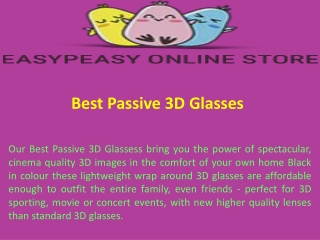 Best Passive 3D Glasses