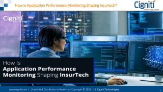 How Is Application Performance Monitoring Shaping Insurtech?