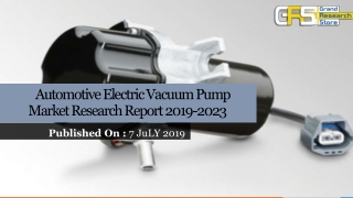Automotive Electric Vacuum Pump Market Research Report 2019-2023