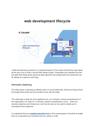 web development lifecycle