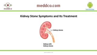 Kidney stone symptoms and its treatment