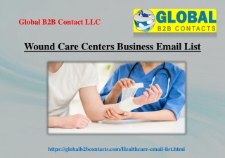 Wound Care Centers Business Email List
