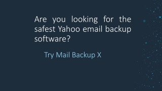 Mac Yahoo Backup Tool