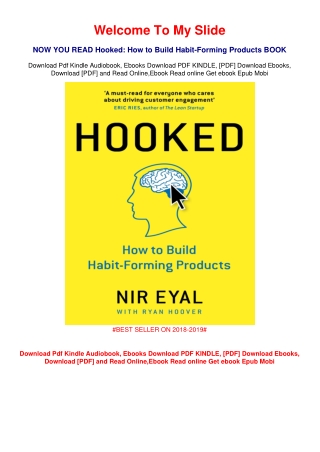 Hooked: How to Build Habit-Forming Products [EPUB] #FULL VERSIONS