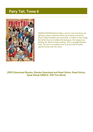 <PDF> Fairy Tail, Tome 6 #LIMITED