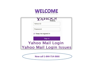 Yahoo Password Recovery 1844-714-3666