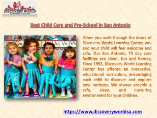 Best Child Care and Pre-School in San Antonio