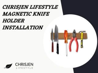 How to install magnetic knife holder