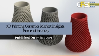 3D printing ceramics market insights, forecast to 2025