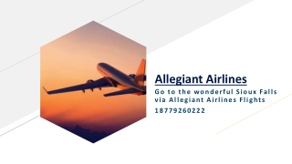 Go to the wonderful Sioux Falls via Allegiant Airlines Flights