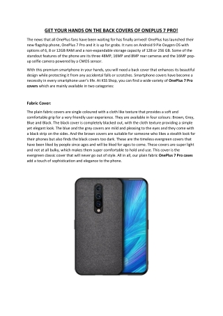 ne Plus 7 Pro Leather Wallet Cases | One Plus 7 Pro Canvas Fabric Back Cover