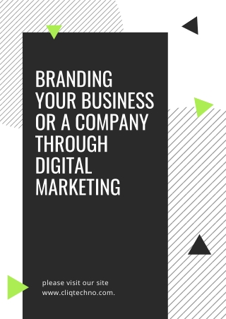 Branding Your Business Or A Company Through Digital Marketing