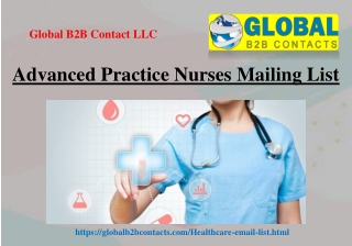 Advanced Practice Nurses Mailing List
