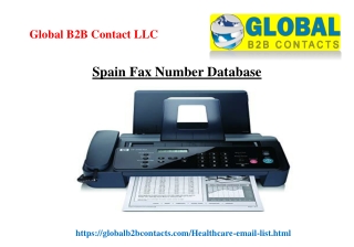 Spain Fax Number Database