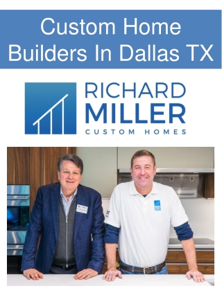 Custom Home Builders In Dallas TX