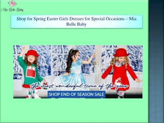 Shop for Spring Easter Girls Dresses for Special Occasions – Mia Belle Baby
