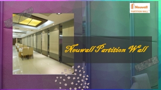 Ultra high type movable partition walls