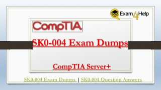 Download 2019 Verified SK0-004 Exam Certifications Questions - Exam4Help