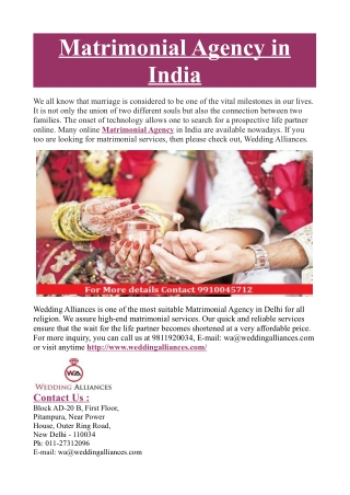 Matrimonial Agency