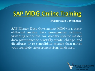 SAP Master Data Governance PDF