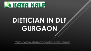 Dietician in DLF Gurgaon-Dr Anjana Kalia