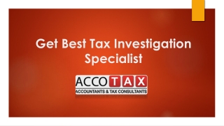 Get Best Tax Investigation Specialist in London
