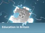 Education in Britain