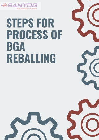 Steps for Process of BGA Reballing