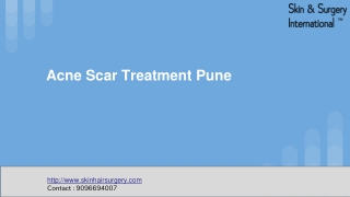 Acne scar treatment pune