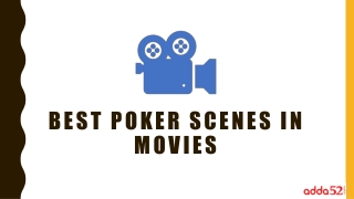 Best Poker Scenes in Movies